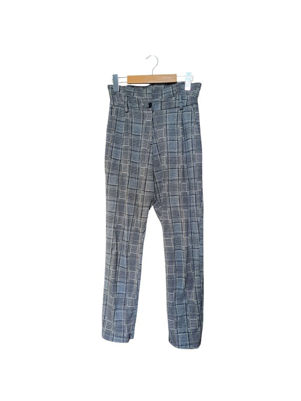 🇨🇵 Rue des Abbesses Plaid Trousers - Size S/M - Made in France